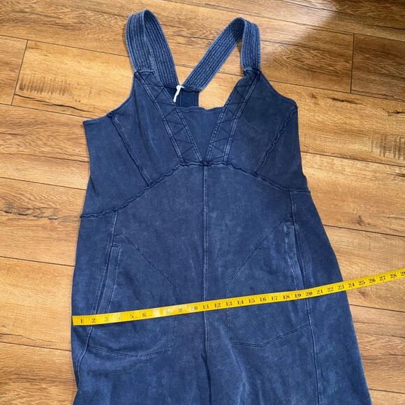 Daily Practice by Anthropologie The Palmra Sleeveless Jumpsuit Blue Size XL - Picture 7 of 16